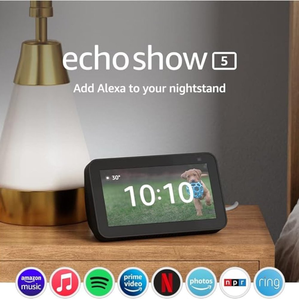 All-new Echo Show 5 (3rd Gen, 2023 release) • Smart display with 2x the bass